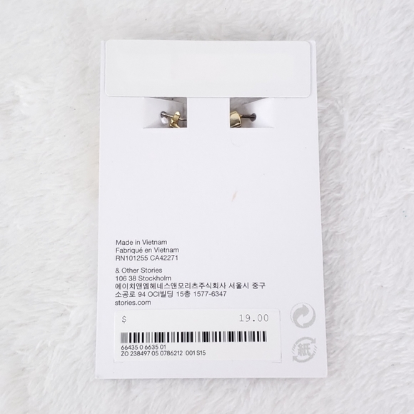 Stockholm Atelier Gold Tone Hoop Earrings - Picture 2 of 2